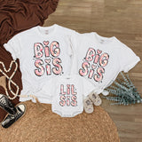 Custom Big Sis Lil Sis Matching Shirts & Baby Romper, Soft Cotton Family Outfit for Siblings, Perfect for Photos, Birthdays & Gifting