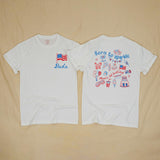 Custom Born to Sparkle 4th of July Matching Family Shirts, Patriotic 1st Birthday Baby Romper and Tee Set, Red White Blue Cotton Outfit