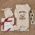 Custom Brother's Biggest Fan Baby Bodysuit Football Theme Newborn Outfit Personalized Gift for Little Sister Cotton Soft and Comfortable