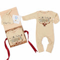 Custom Cattle Checking Buddy Baby Boy Outfit with Cowhide Design, Long Sleeve Bodysuit & Matching Hat, Soft Cotton, Perfect Baby Gift