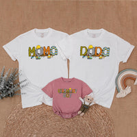 Custom Construction Birthday Boy Shirt with Matching Family Designs, Personalized Hard Hat Graphics Toddler Baby Outfit Party Gift