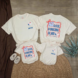 Custom Cool Cousins Club Shirts for Kids and Adults, Matching 4th of July Family Outfits, Soft Cotton Patriotic Rompers and Tees