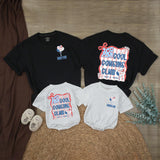 Custom Cool Cousins Club Shirts for Kids and Adults, Matching 4th of July Family Outfits, Soft Cotton Patriotic Rompers and Tees