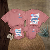 Custom Cool Cousins Club Shirts for Kids and Adults, Matching 4th of July Family Outfits, Soft Cotton Patriotic Rompers and Tees