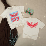 Custom Cousin Crew 4th of July Matching Shirts with Patriotic Eagle Design, Soft Cotton Baby Rompers and Toddler Tees for Independence Day