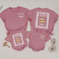 Custom Cousin Crew Lake Trip Shirts with Names, Soft Cotton Matching Family Tee & Baby Romper, Summer Vacation Outfit for Kids & Adults