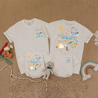Custom Cousin Crew Matching Lake Tahoe 2025 Shirts for Family Trips, Personalized Summer Vacation Outfits with Whimsical Camping Designs