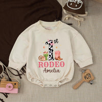Custom Cowgirl First Birthday Banner and Silk Backdrop with Pink Rodeo Theme, Western Party Decor for Baby Girl’s 1st Birthday Celebration