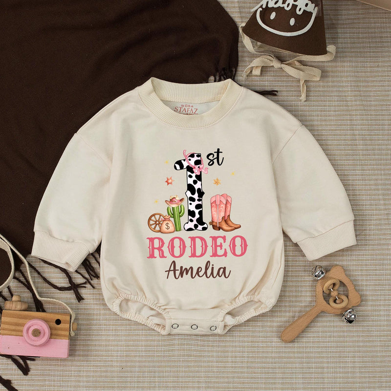 Custom Cowgirl First Birthday Banner and Silk Backdrop with Pink Rodeo Theme, Western Party Decor for Baby Girl’s 1st Birthday Celebration