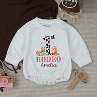 Custom Cowgirl First Birthday Banner and Silk Backdrop with Pink Rodeo Theme, Western Party Decor for Baby Girl’s 1st Birthday Celebration