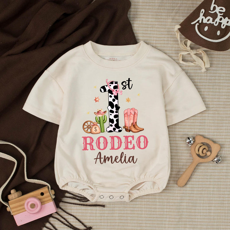 Custom Cowgirl First Birthday Banner and Silk Backdrop with Pink Rodeo Theme, Western Party Decor for Baby Girl’s 1st Birthday Celebration