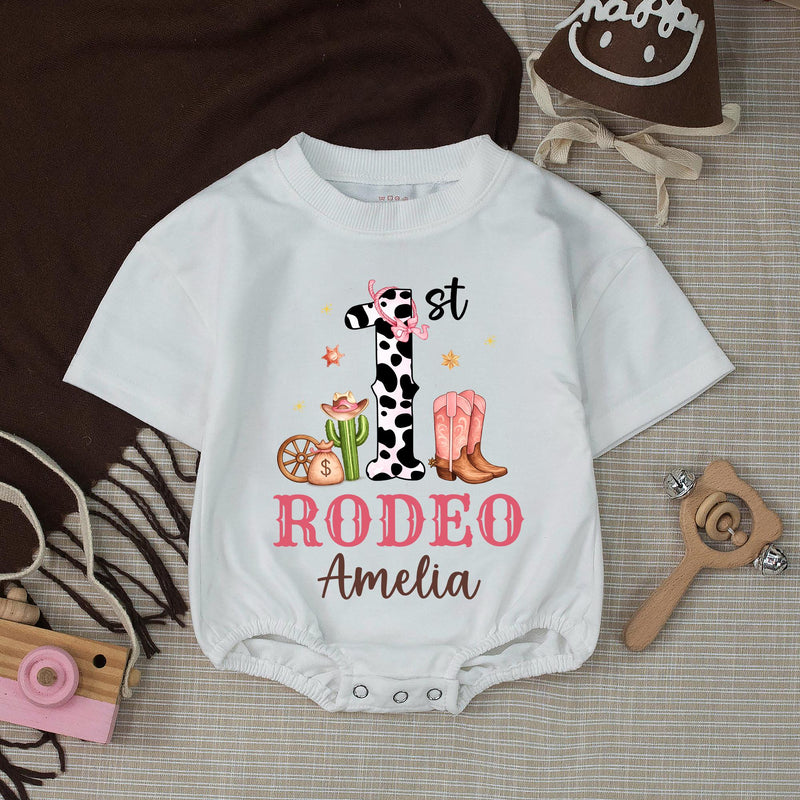 Custom Cowgirl First Birthday Banner and Silk Backdrop with Pink Rodeo Theme, Western Party Decor for Baby Girl’s 1st Birthday Celebration