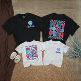 Custom Crazy Cousin Crew Matching Family Shirts with USA Flag Motif, Kids and Toddler Patriotic Outfits, Soft Cotton for 4th of July Fun