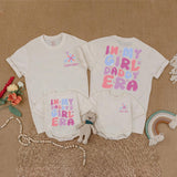 Custom Daddy and Me Matching Family Shirts - 'In My Girl Daddy Era' & 'In My Daddy's Girl Era', Soft Cotton Tees and Rompers for Father’s Day