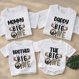 Custom Deer Hunting 1st Birthday Matching Family Shirts & Baby Romper, The Big One Design, Soft Cotton Long Sleeve Tees for All Ages