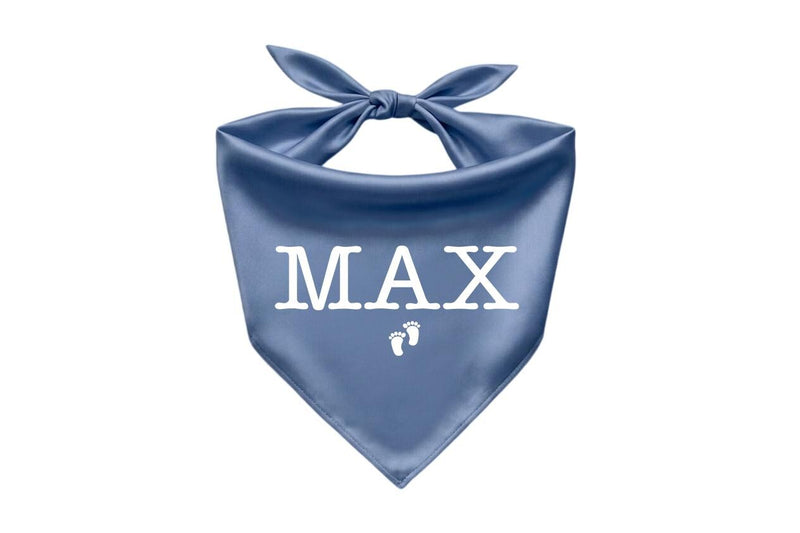 Custom Dog Photo Baby Bodysuit and Bandana, Max's Best Friend Design, New Baby Announcement Gift for Dog Moms, Soft Sentimental Cotton Outfit