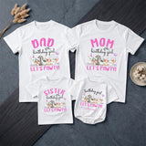 Custom Dog-Themed Matching Family Shirts & Baby Romper, Birthday Girl Outfit with Name, Soft Cotton for Party, Photos & Gifts