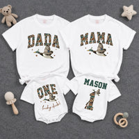 Custom Duck-Themed Matching Family Shirts & Baby Rompers, Personalized First Birthday Outfits, Soft Cotton, Perfect for Milestone Photos