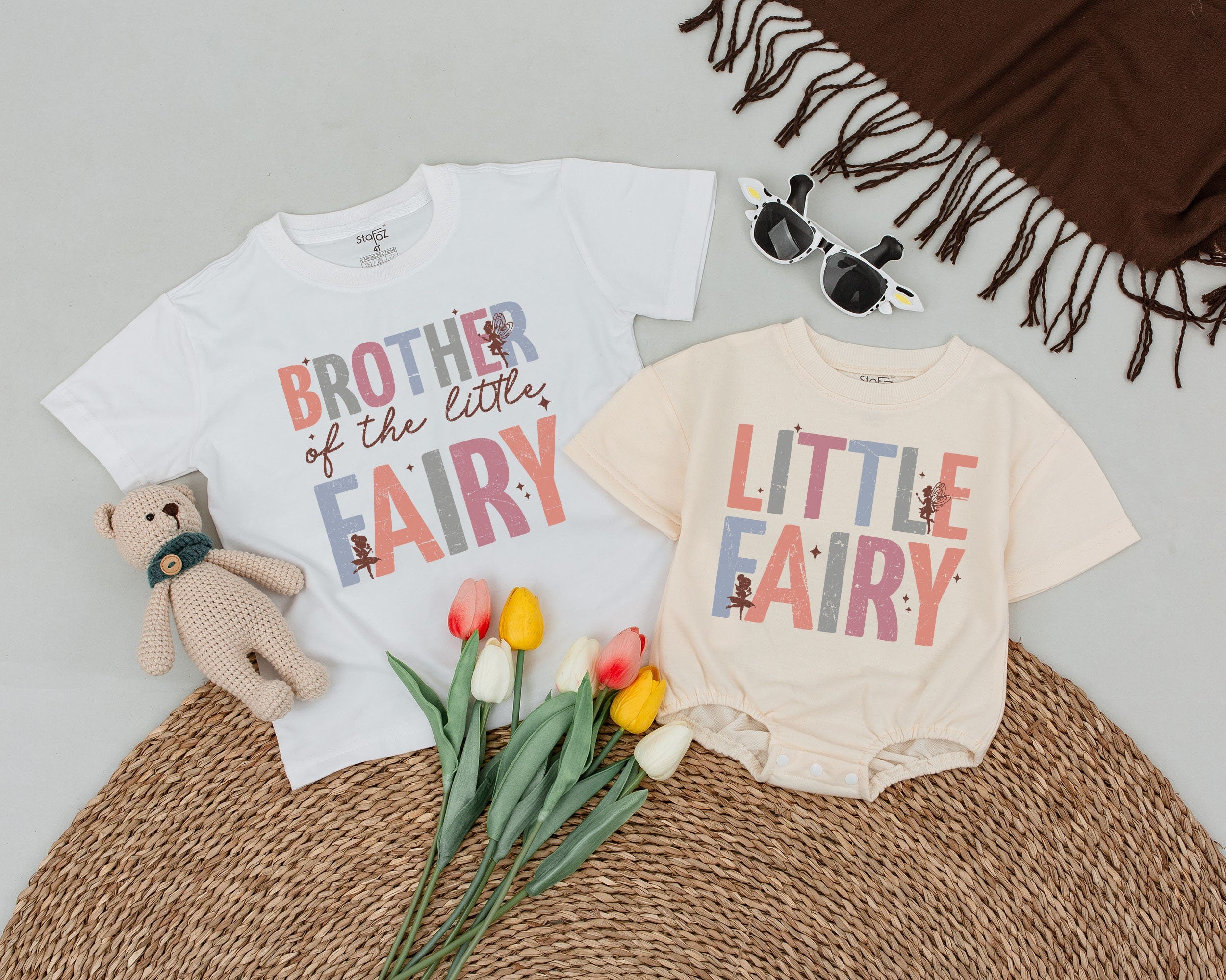 Custom Fairy Birthday Matching Family Shirts for Mom Dad Sister and Little Fairy Soft Cotton Magical Party Outfit Gift