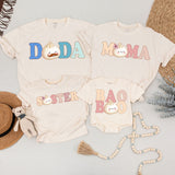 Custom Baby Bao Matching Family Shirts, Soft Cotton Dumpling Print Tee, Personalized Mom Dad Sister Bodysuit, Baby Shower or Coming Home