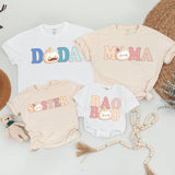 Custom Baby Bao Matching Family Shirts, Soft Cotton Dumpling Print Tee, Personalized Mom Dad Sister Bodysuit, Baby Shower or Coming Home
