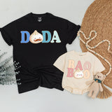 Custom Baby Bao Matching Family Shirts, Soft Cotton Dumpling Print Tee, Personalized Mom Dad Sister Bodysuit, Baby Shower or Coming Home