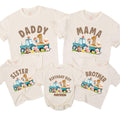 Custom Farm Tractor 1st Birthday Matching Family Shirts, Baby Romper, Kids' Tee, Mama Daddy Outfits, Soft Cotton Birthday Clothes