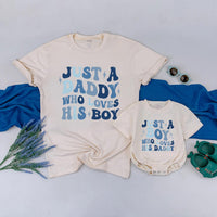 Custom Father and Son Matching Outfit, Retro Daddy and Boy Shirt Set, 70s Inspired Design, Personalized Gift for Father's Day or Birthday