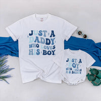 Custom Father and Son Matching Outfit, Retro Daddy and Boy Shirt Set, 70s Inspired Design, Personalized Gift for Father's Day or Birthday
