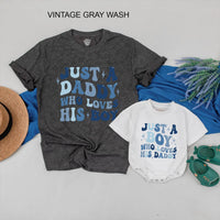 Custom Father and Son Matching Outfit, Retro Daddy and Boy Shirt Set, 70s Inspired Design, Personalized Gift for Father's Day or Birthday