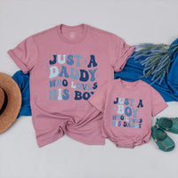 Custom Father and Son Matching Outfit, Retro Daddy and Boy Shirt Set, 70s Inspired Design, Personalized Gift for Father's Day or Birthday