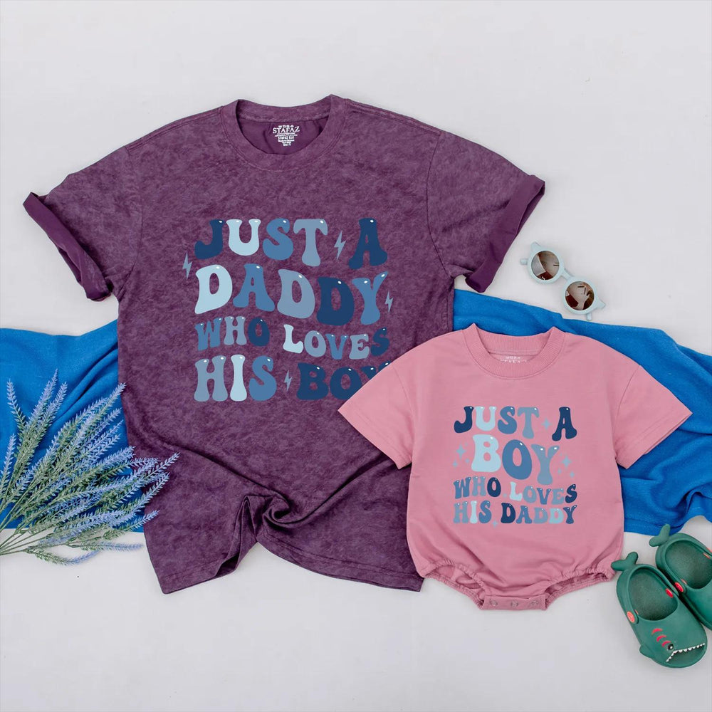 Custom Father and Son Matching Outfit, Retro Daddy and Boy Shirt Set, 70s Inspired Design, Personalized Gift for Father's Day or Birthday
