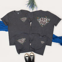 Custom Father Son Matching Shirts and Baby Romper with Mallard Duck Design, Boy Dad Outfit, Rustic Camo Style for New Dad Gift or Family Photos