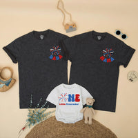 Custom First Birthday Matching Family Shirts, One Little Firecracker Romper, 4th of July Outfit for Baby, Mom, Dad, Kids Patriotic Clothes
