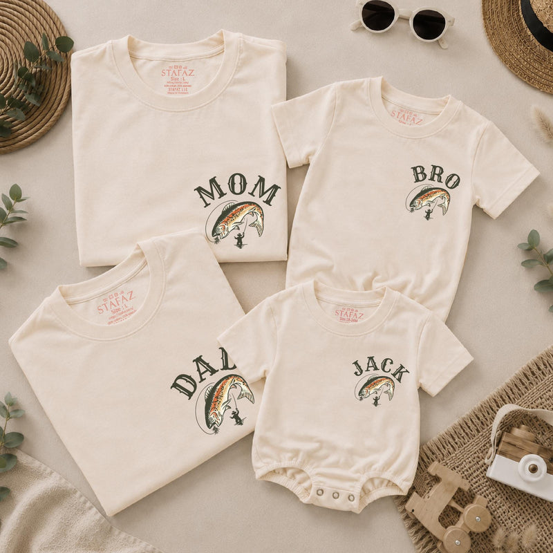 Custom O-Fish-Ally One 1st Birthday Fishing Outfit, Matching Family Shirts, Baby Romper, Soft Cotton, Perfect for Birthday Celebrations