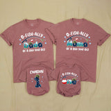 Custom O-Fish-Ally One Matching Family Shirts with Fishing Theme, Baby Romper & Soft Cotton Tees for 1st Birthday Celebration