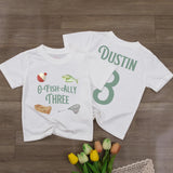 Custom O-Fish-Ally Three Fishing Birthday Toddler Shirt, Soft Cotton Kids' T-Shirt, Personalized Outfit for 3rd Birthday Party Celebration