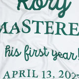 Custom Golf 1st Birthday Bubble Romper & Silk Banner, Hole in One Outfit for Baby Boy, Soft Cotton, Perfect for Milestone Photos