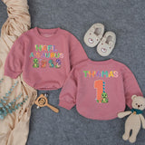 Custom Half-a-saurus Baby Romper with Dino Artwork, Personalized Name & Age, Soft Cotton Outfit for 6-Month Milestones & Cake Smash