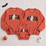 Custom Halloween Sweatshirts & Rompers, Cute Ghost & Pumpkin Prints for Baby, Kids, Mom & Dad, Matching Family Outfits, Fall Apparel