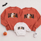 Custom Halloween Sweatshirts & Rompers, Cute Ghost & Pumpkin Prints for Baby, Kids, Mom & Dad, Matching Family Outfits, Fall Apparel