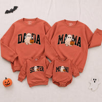 Custom Halloween Sweatshirts & Rompers, Cute Ghost & Pumpkin Prints for Baby, Kids, Mom & Dad, Matching Family Outfits, Fall Apparel