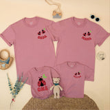 Custom Ladybug Matching Family Shirts for 1st Birthday Girl, Soft Cotton Mama Dada Sister Romper Set for Milestone Photos & Celebrations