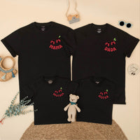Custom Ladybug Matching Family Shirts for 1st Birthday Girl, Soft Cotton Mama Dada Sister Romper Set for Milestone Photos & Celebrations