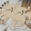 Custom Little Mandrake Baby Bodysuit & Hat Set, Soft Cotton Long Sleeve Romper for Newborns, Perfect Keepsake or Going-Home Outfit