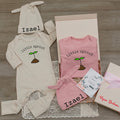 Custom Little Sprout Baby Romper and Hat Set with Name, Ribbed Cotton Newborn Outfit for Boys or Girls, Perfect Baby Shower Gift