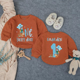 Custom Lucky Duck First Birthday Romper for Baby Boys, Soft Cotton Outfit with Blue Duck Artwork, Perfect for Milestone Photos & Parties