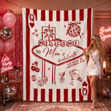 Custom Lucky in Love Silk Bachelorette Banner with Vegas Casino Theme, Personalized Bride Name & Date, Perfect Party Backdrop