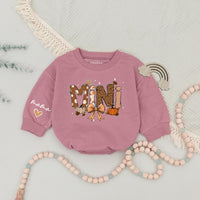 Custom Mama Mini Sweatshirts with Pumpkin Bow Artwork, Matching Family Fall Outfits for Mom and Baby, Soft Cotton Autumn Sweater