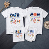 Custom Matching Family Astronaut Birthday Shirts, Two the Moon Toddler Romper & Mom Dad Tees, Soft Cotton for 2nd Birthday Party Outfit